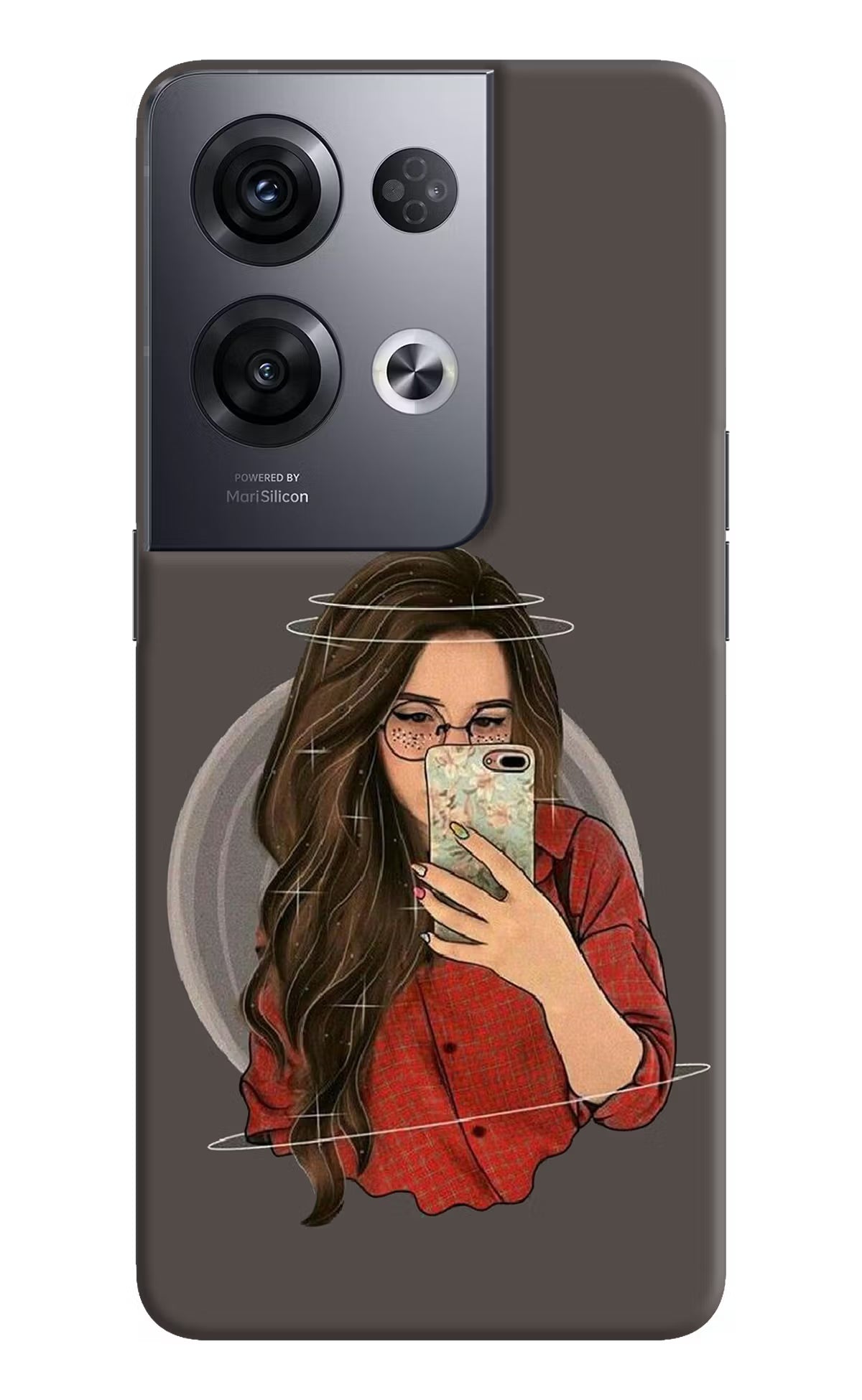 Selfie Queen Oppo Reno8 Pro Hard Case Back Cover by Casekaro
