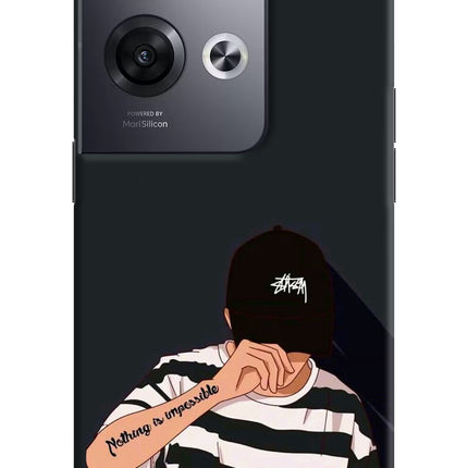 Aesthetic Boy Oppo Reno8 Pro Hard Case Back Cover by Casekaro
