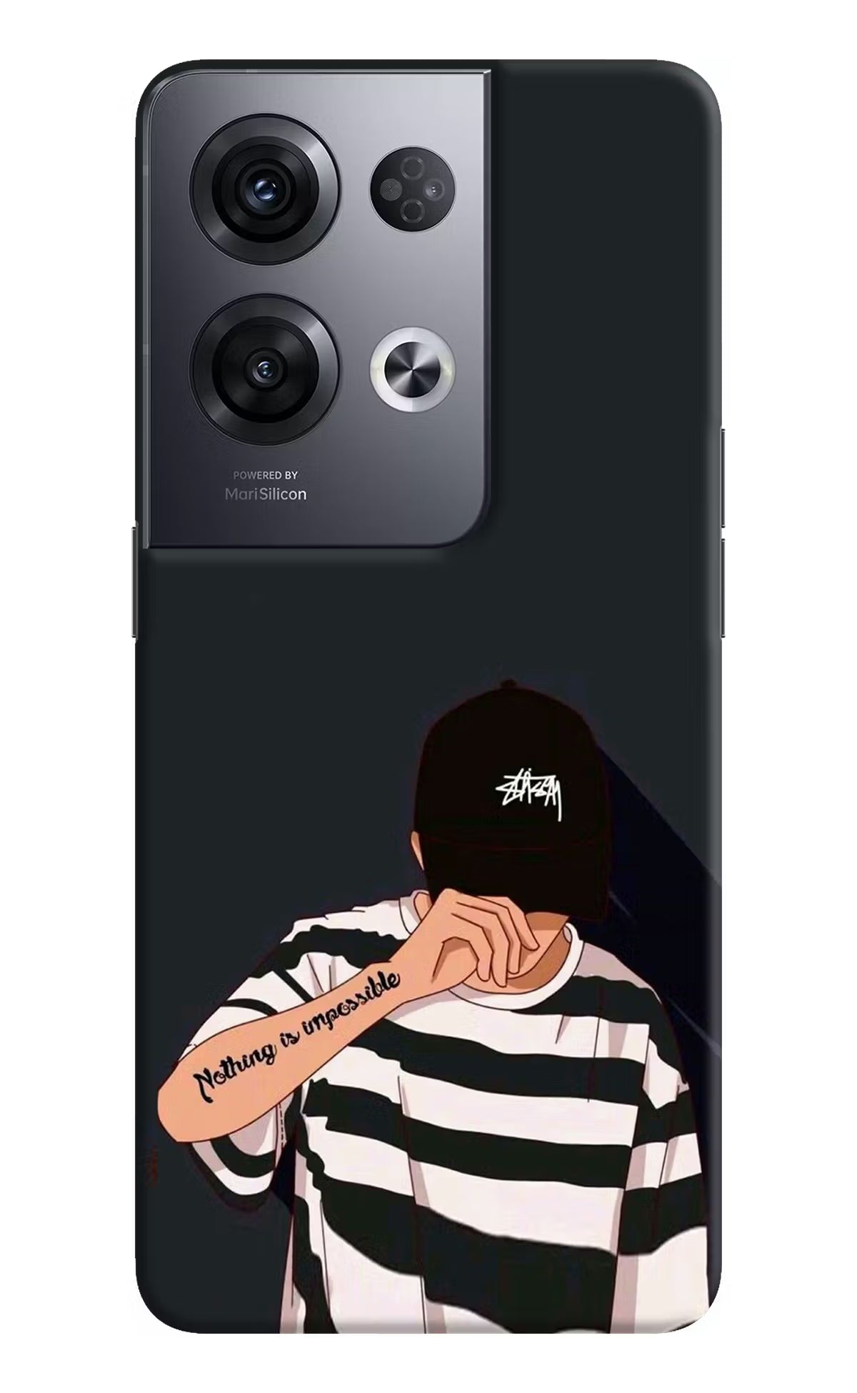 Aesthetic Boy Oppo Reno8 Pro Hard Case Back Cover by Casekaro