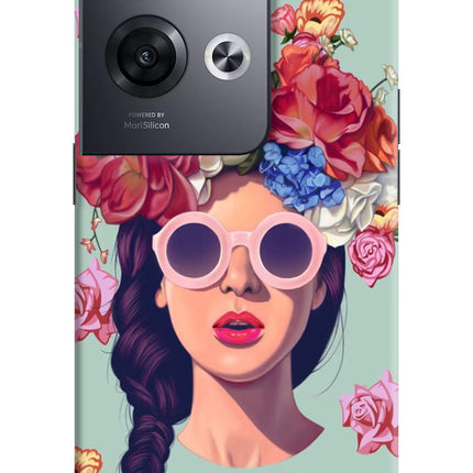 Pretty Girl Oppo Reno8 Pro Hard Case Back Cover by Casekaro