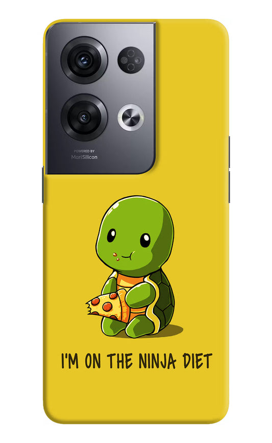 I'm on Ninja Diet Oppo Reno8 Pro Hard Case Back Cover by Casekaro