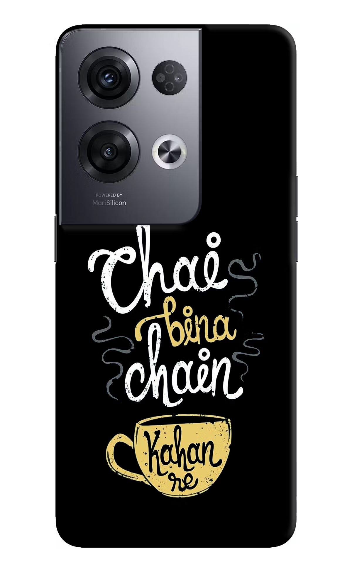 Chai Bina Chain Kaha Re Oppo Reno8 Pro Hard Case Back Cover by Casekaro