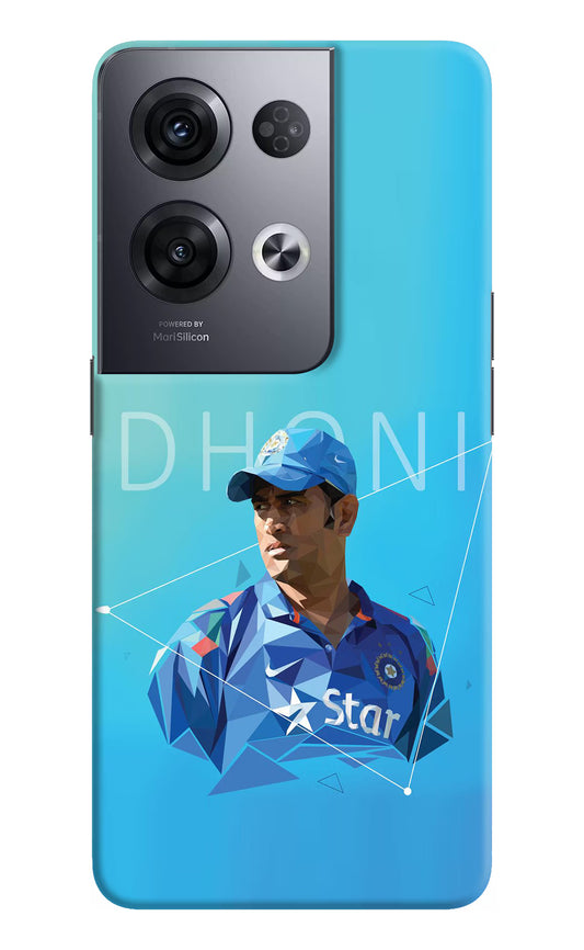 Dhoni Artwork Oppo Reno8 Pro Hard Case Back Cover by Casekaro