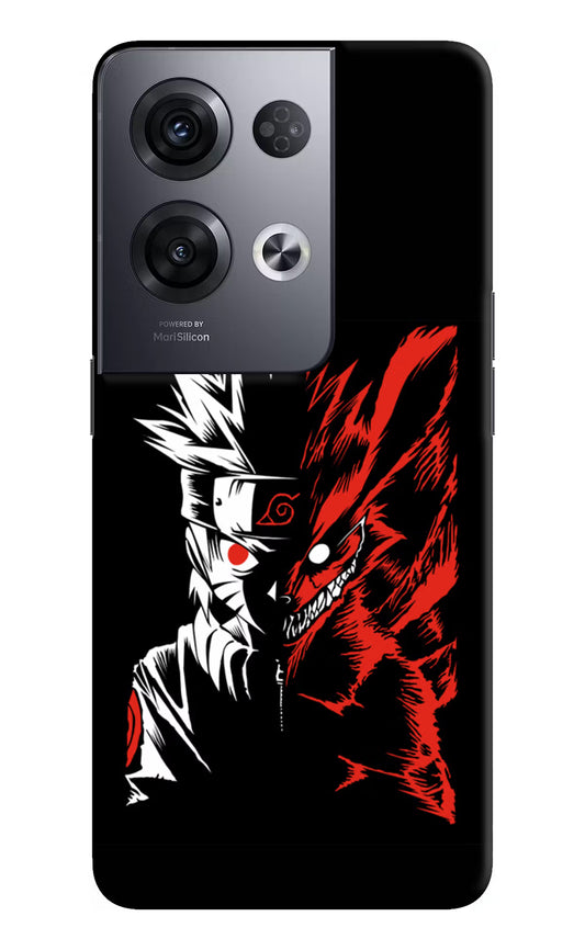 Naruto Two Face Oppo Reno8 Pro Hard Case Back Cover by Casekaro