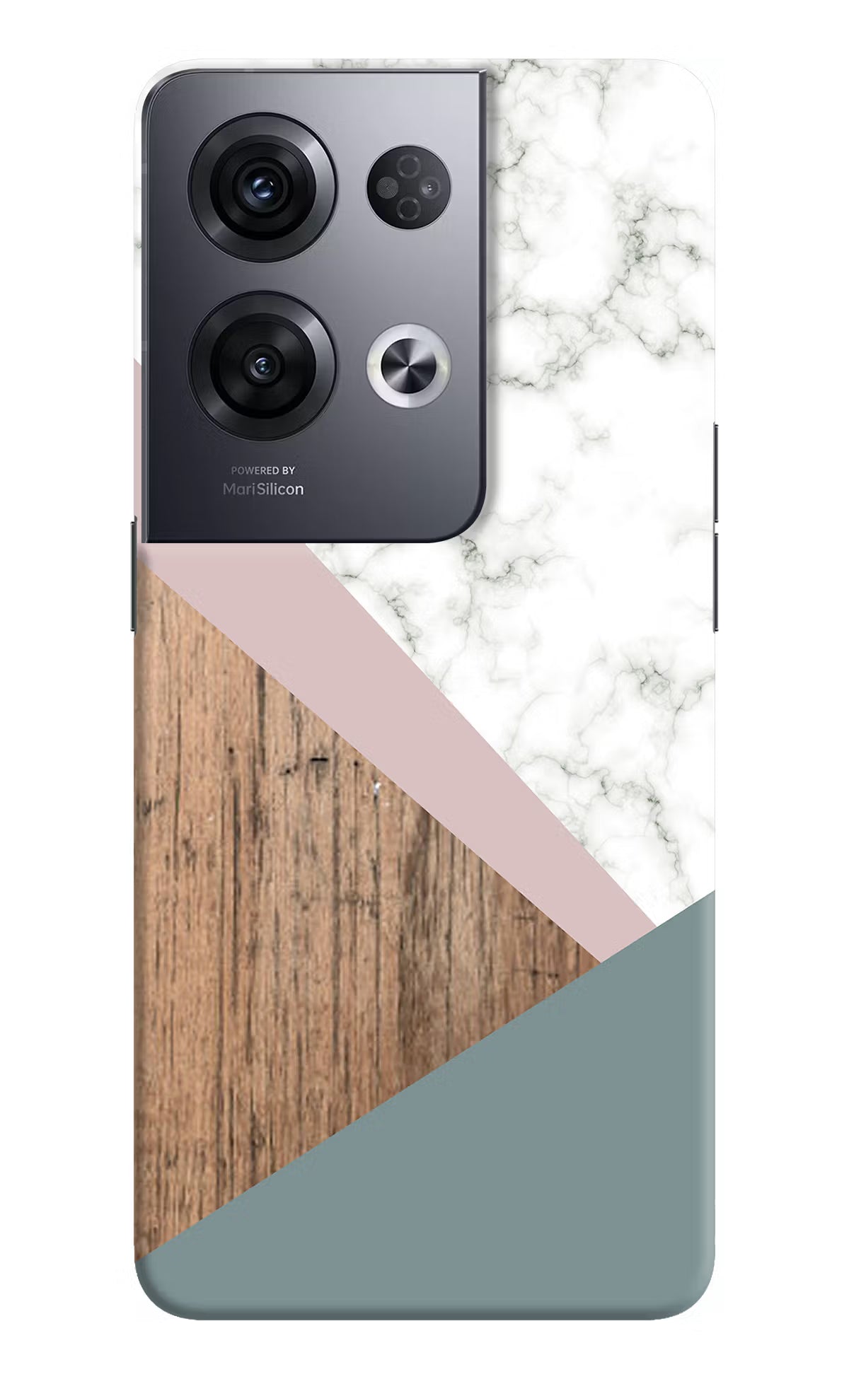 Marble wood Abstract Oppo Reno8 Pro Hard Case Back Cover by Casekaro