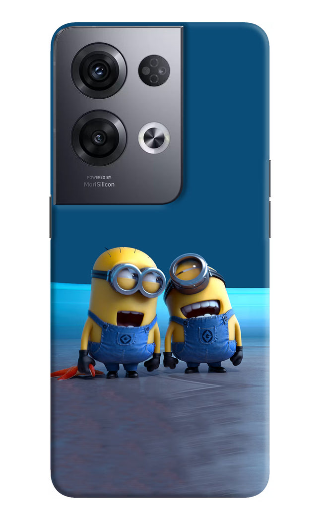 Minion Laughing Oppo Reno8 Pro Hard Case Back Cover by Casekaro