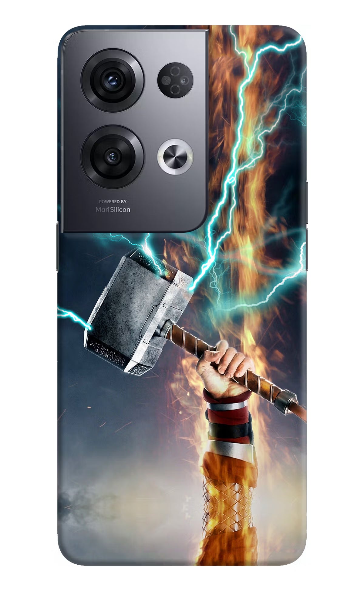 Thor Hammer Mjolnir Oppo Reno8 Pro Hard Case Back Cover by Casekaro
