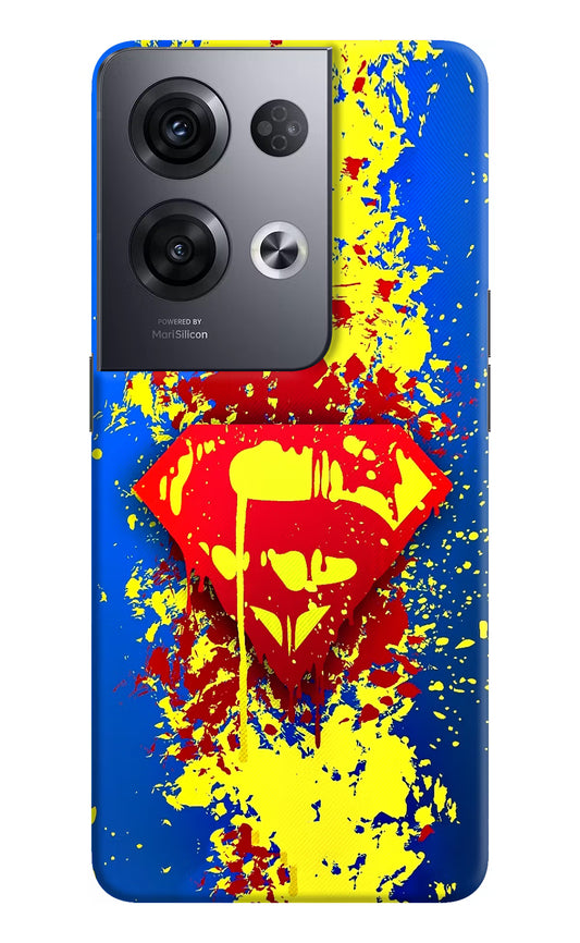 Superman logo Oppo Reno8 Pro Hard Case Back Cover by Casekaro