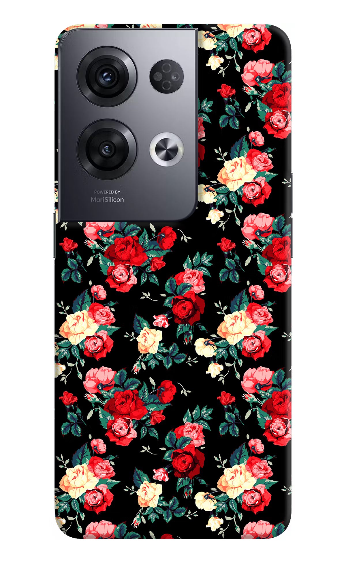Rose Pattern Oppo Reno8 Pro Hard Case Back Cover by Casekaro