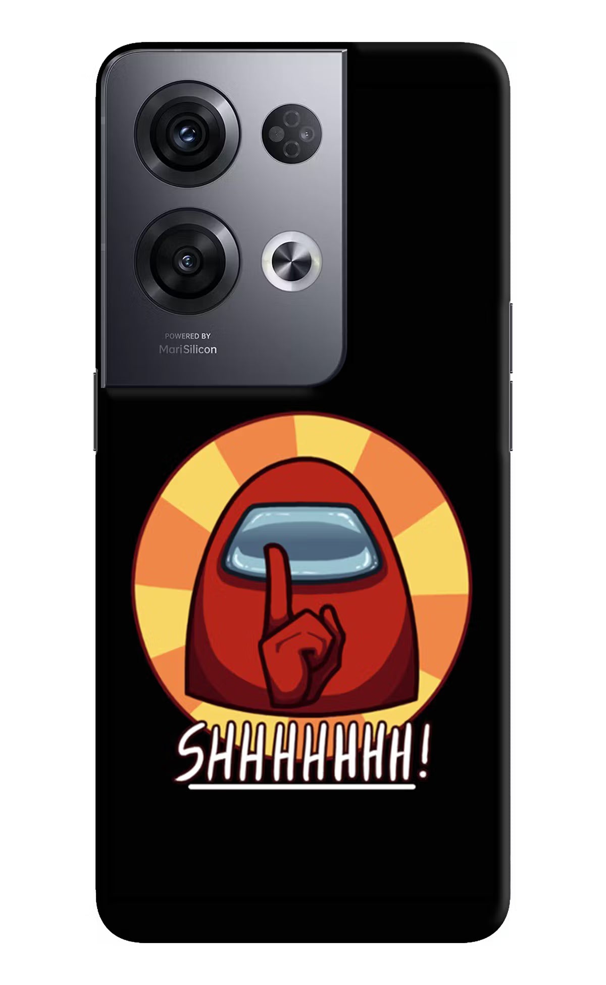 Among Us Shhh! Oppo Reno8 Pro Hard Case Back Cover by Casekaro