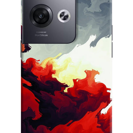 Fire Cloud Oppo Reno8 Pro Hard Case Back Cover by Casekaro