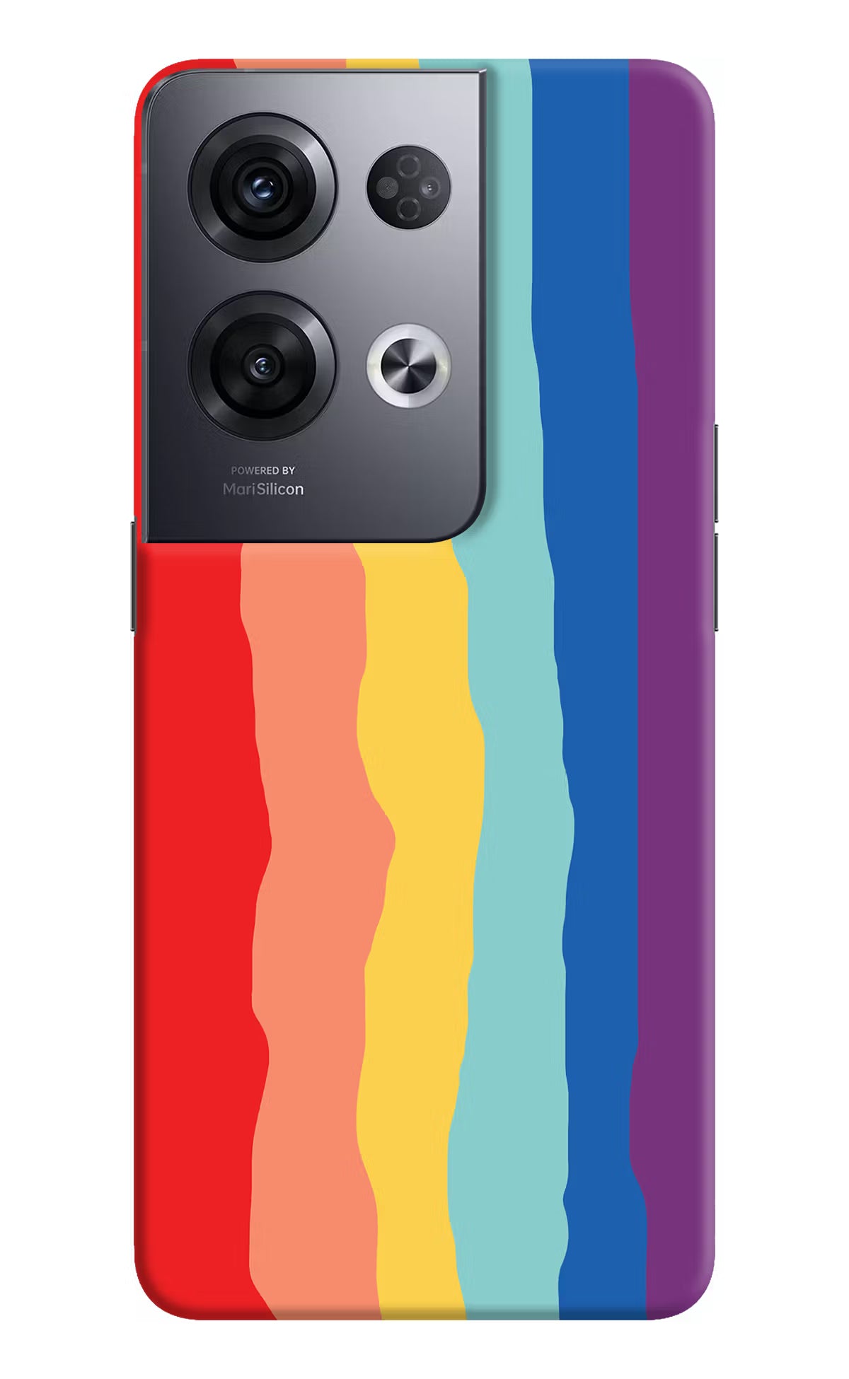 Rainbow Oppo Reno8 Pro Hard Case Back Cover by Casekaro