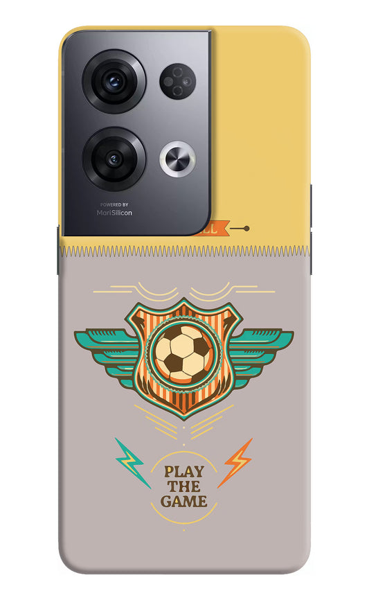Football Oppo Reno8 Pro Hard Case Back Cover by Casekaro