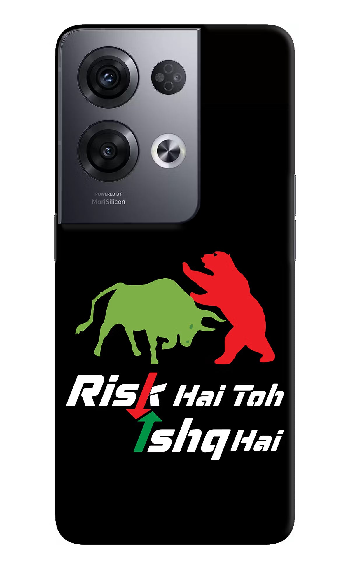 Risk Hai Toh Ishq Hai Oppo Reno8 Pro Hard Case Back Cover by Casekaro