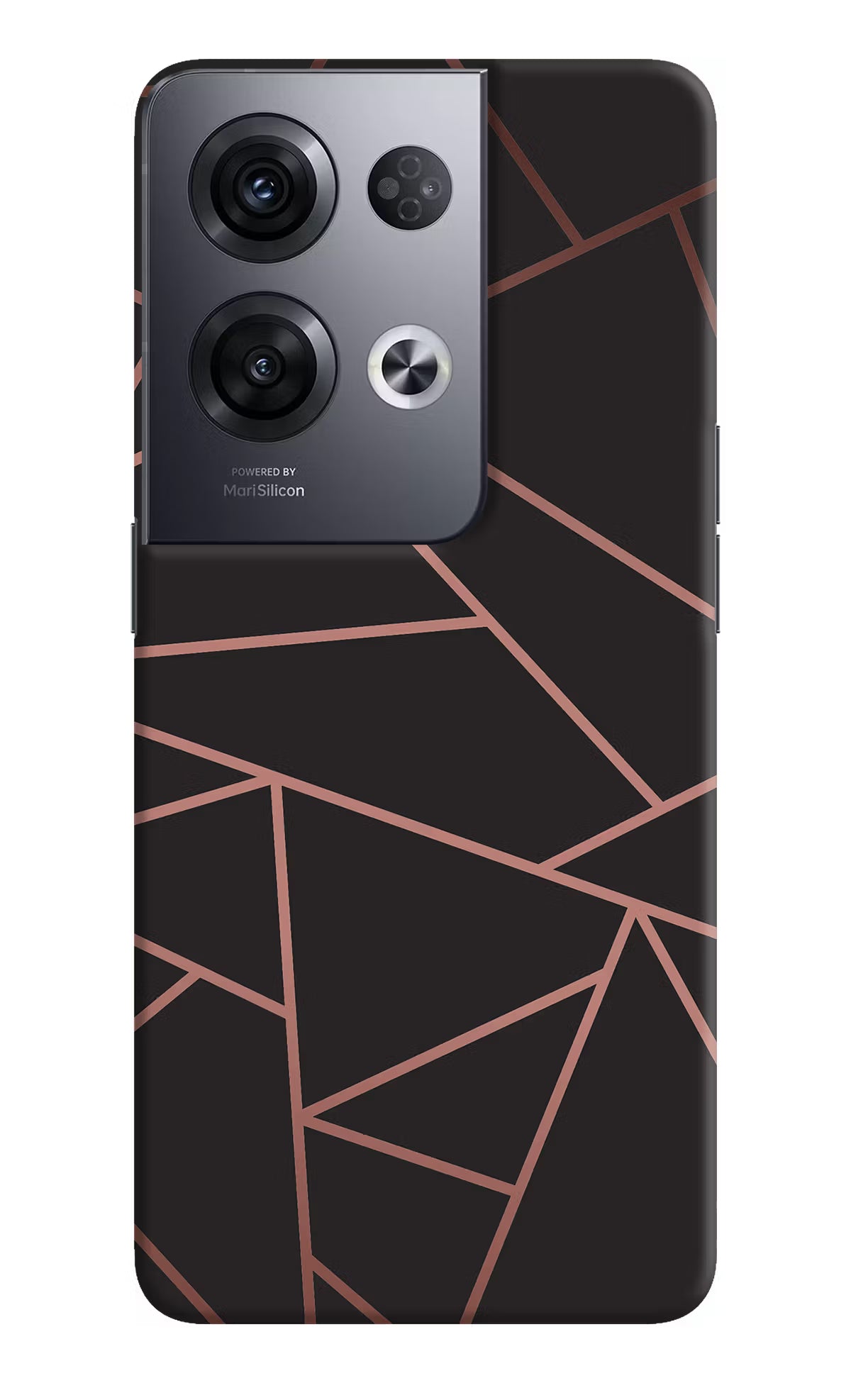 Geometric Pattern Oppo Reno8 Pro Hard Case Back Cover by Casekaro