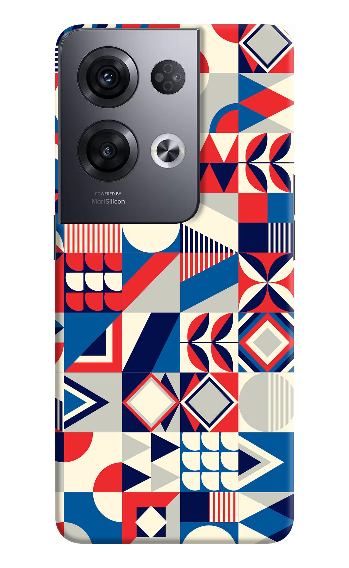 Colorful Pattern Oppo Reno8 Pro Hard Case Back Cover by Casekaro