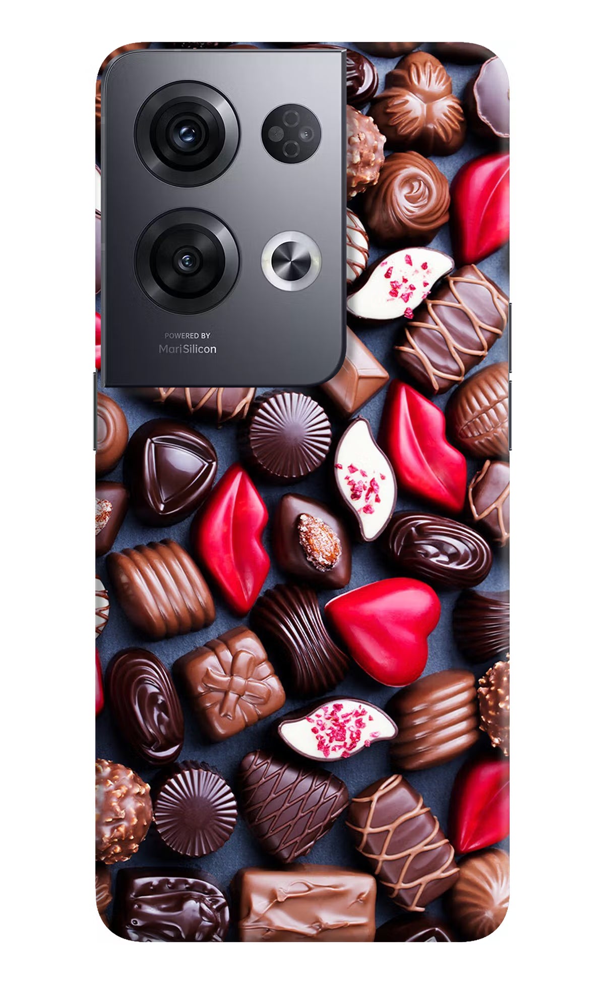 Chocolates Oppo Reno8 Pro Hard Case Back Cover by Casekaro