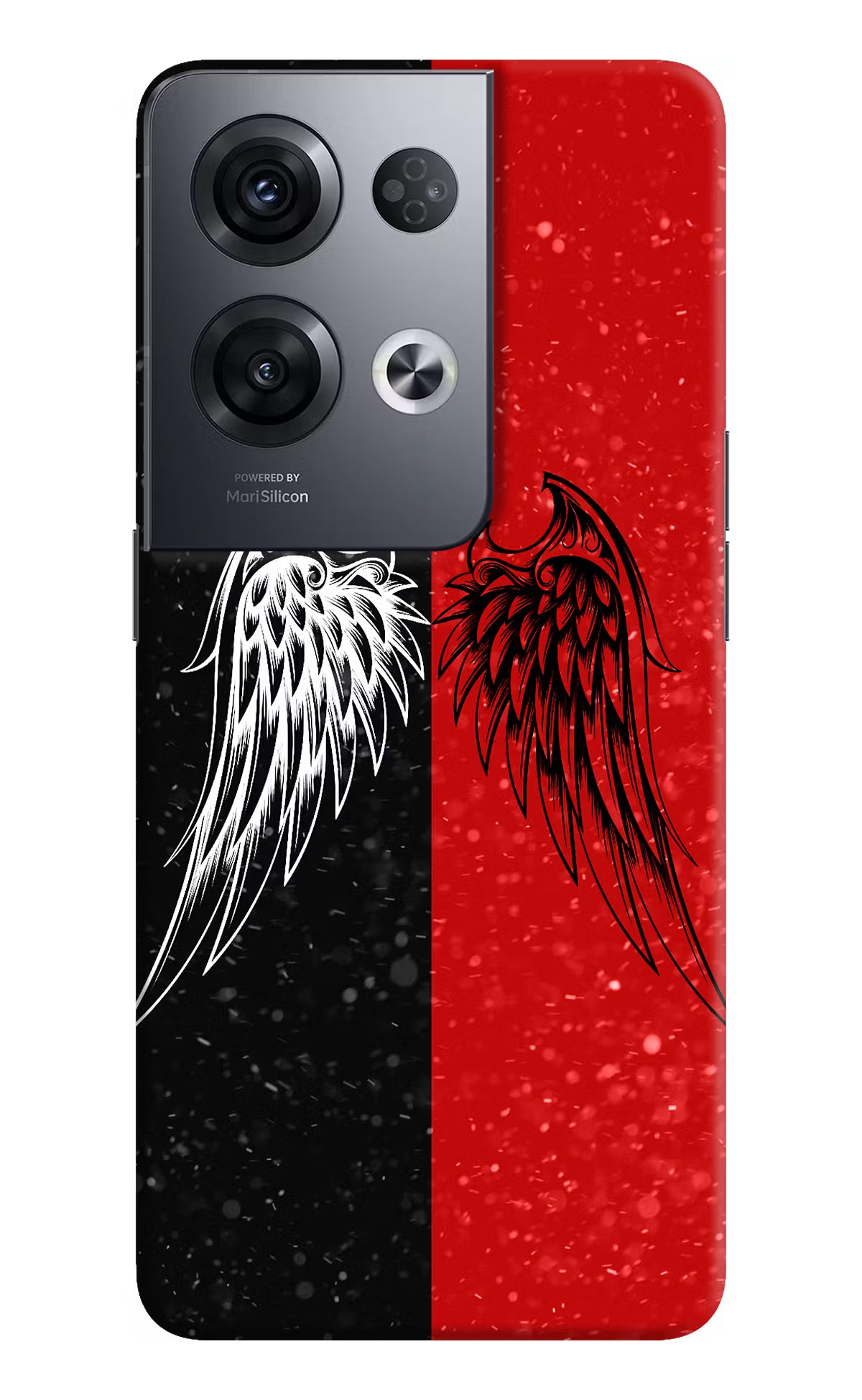 Wings Oppo Reno8 Pro Hard Case Back Cover by Casekaro