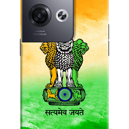 Satyamev Jayate Flag Oppo Reno8 Pro Hard Case Back Cover by Casekaro