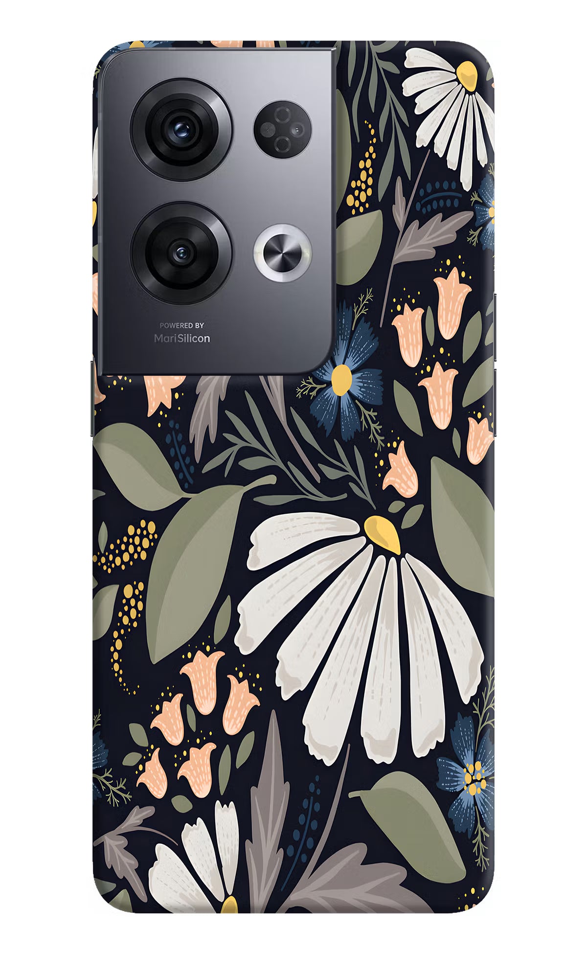 Flowers Art Oppo Reno8 Pro Hard Case Back Cover by Casekaro