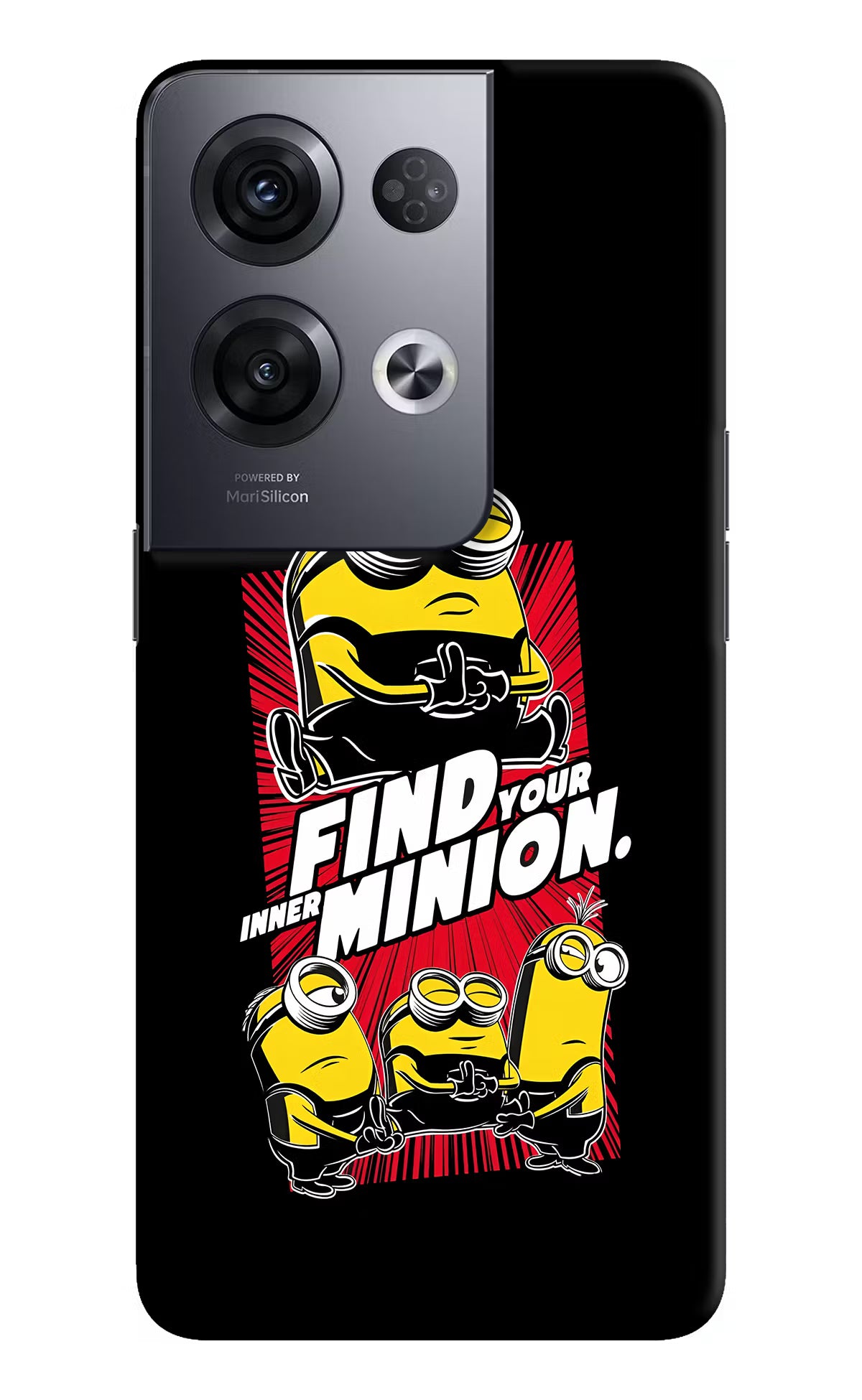 Find your inner Minion Oppo Reno8 Pro Hard Case Back Cover by Casekaro