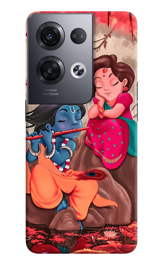 Radhe Krishna Oppo Reno8 Pro Hard Case Back Cover by Casekaro