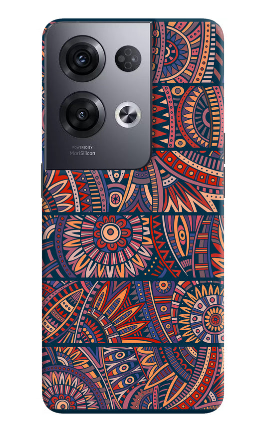 African Culture Design Oppo Reno8 Pro Hard Case Back Cover by Casekaro