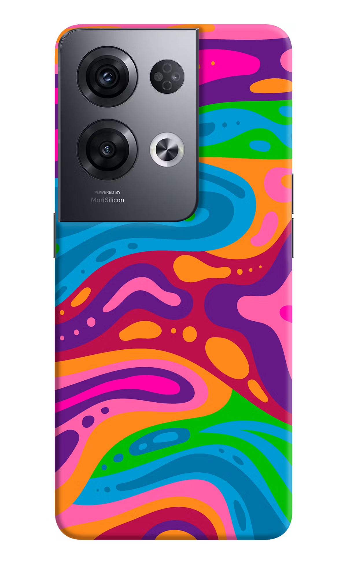 Trippy Pattern Oppo Reno8 Pro Hard Case Back Cover by Casekaro