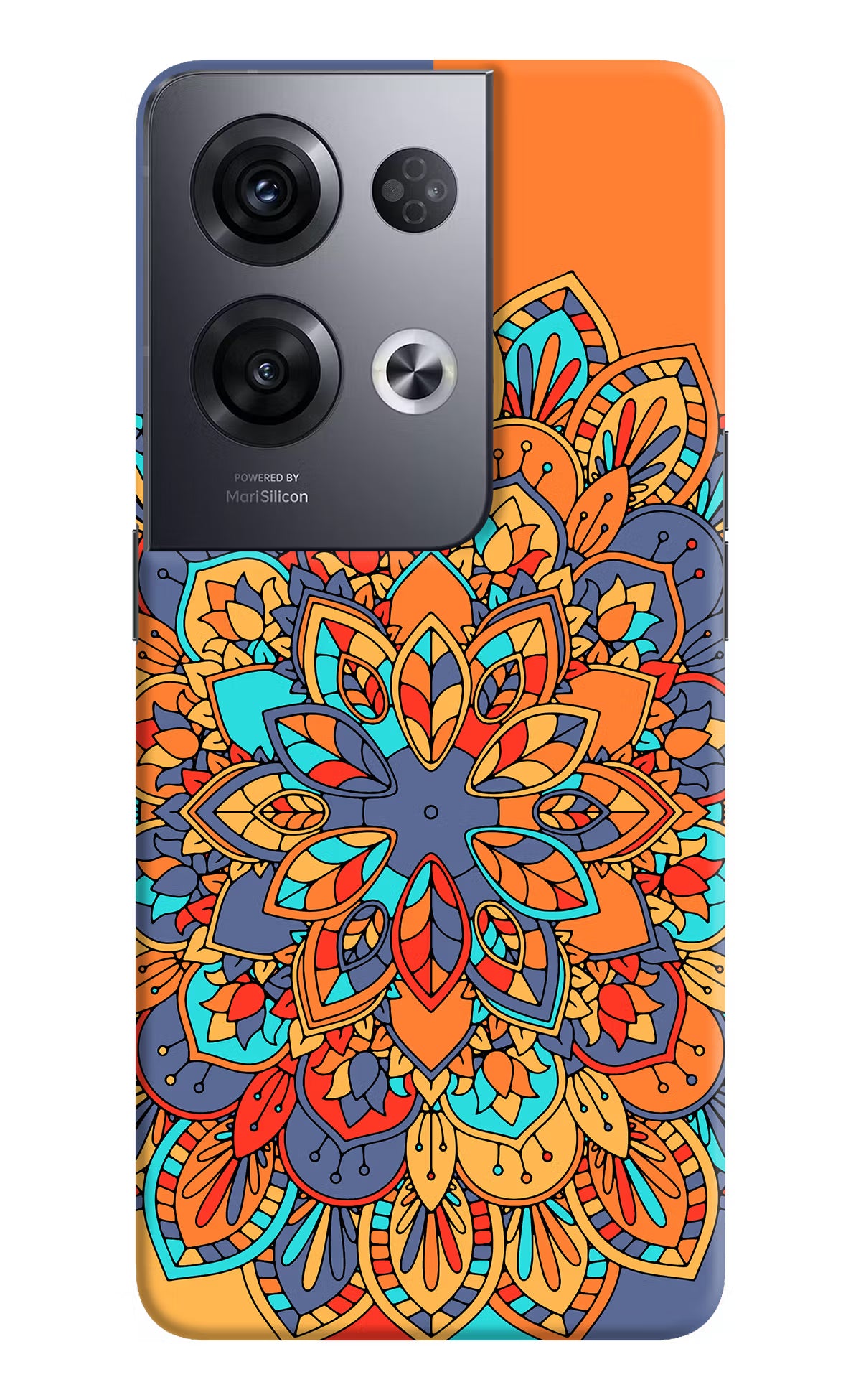 Color Mandala Oppo Reno8 Pro Hard Case Back Cover by Casekaro