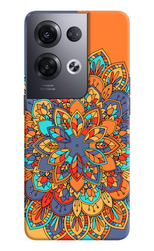 Color Mandala Oppo Reno8 Pro Hard Case Back Cover by Casekaro