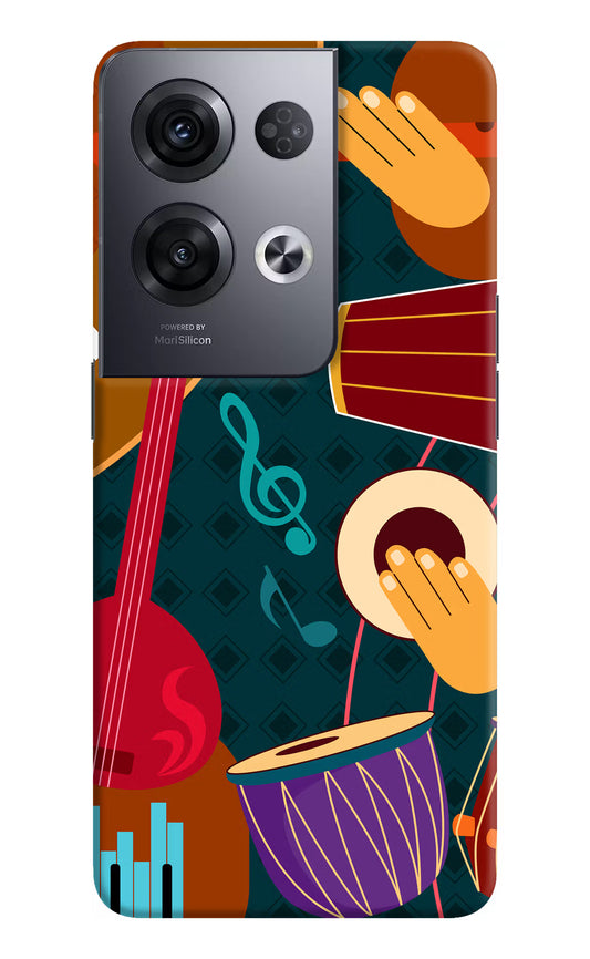 Music Instrument Oppo Reno8 Pro Hard Case Back Cover by Casekaro