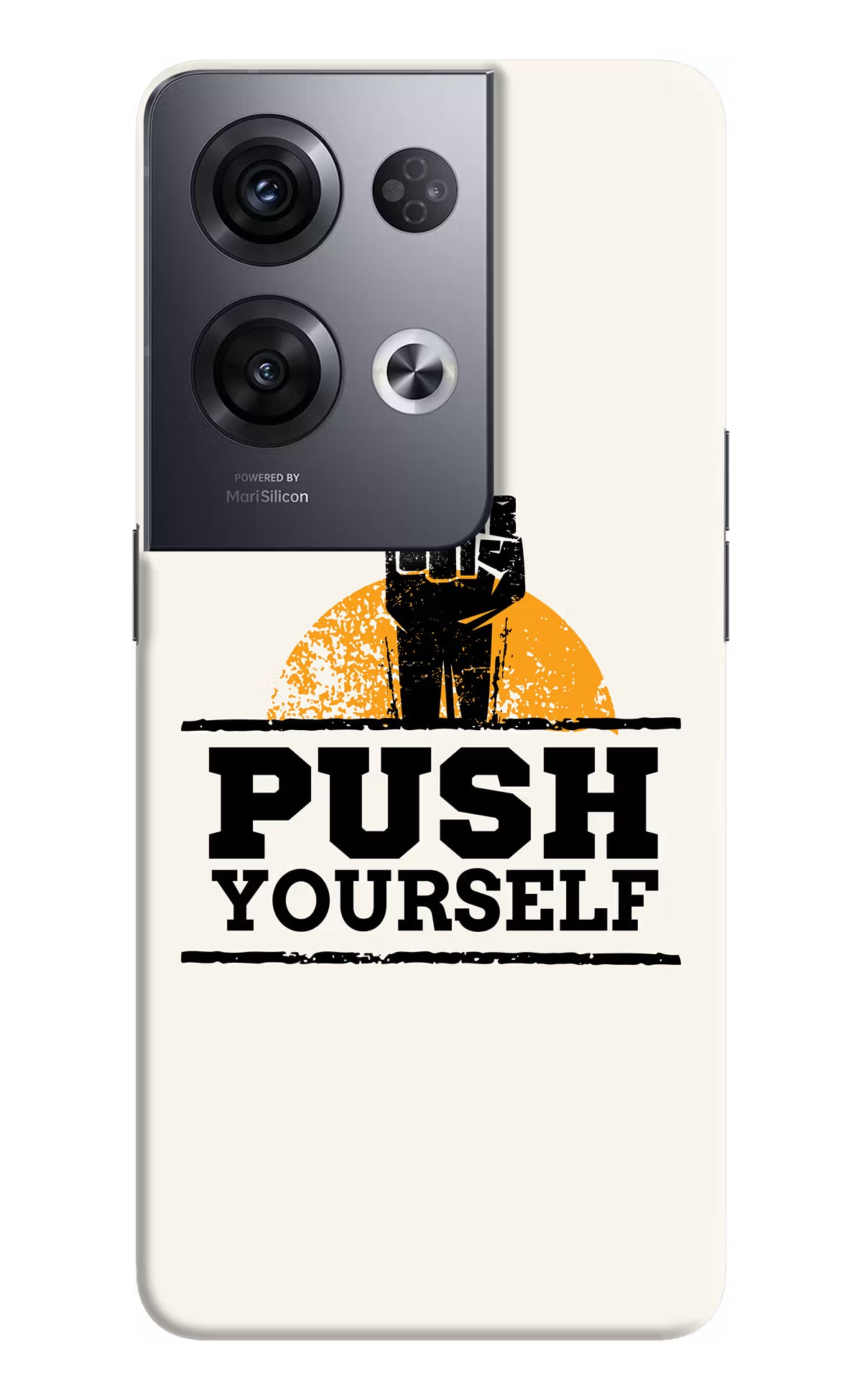 Push Yourself Oppo Reno8 Pro Hard Case Back Cover by Casekaro