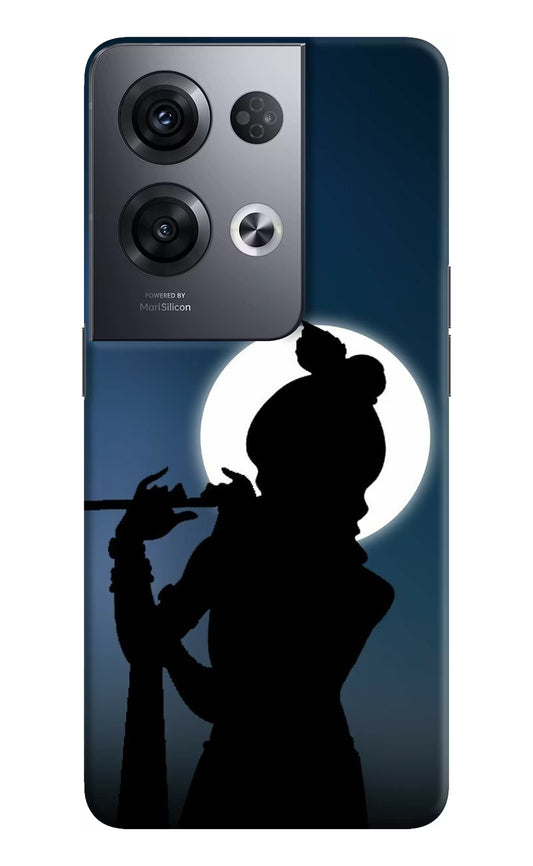 Shri Krishna Silhouette Oppo Reno8 Pro Hard Case Back Cover by Casekaro