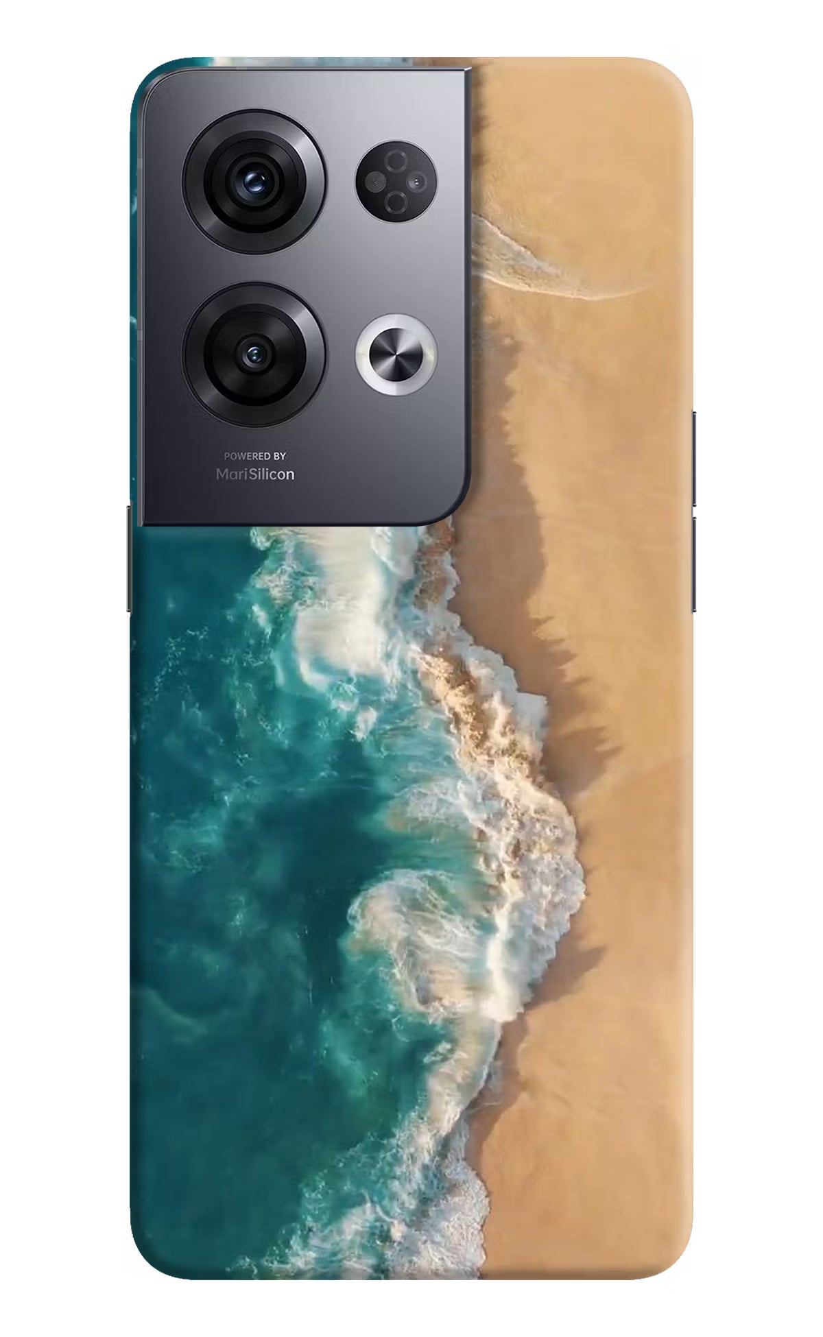 Ocean Beach Oppo Reno8 Pro Hard Case Back Cover by Casekaro
