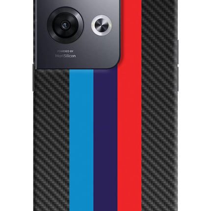 BMW Stripes Pattern Oppo Reno8 Pro Hard Case Back Cover by Casekaro