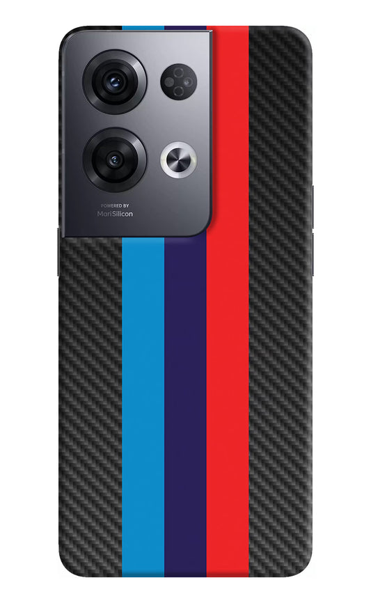 BMW Stripes Pattern Oppo Reno8 Pro Hard Case Back Cover by Casekaro