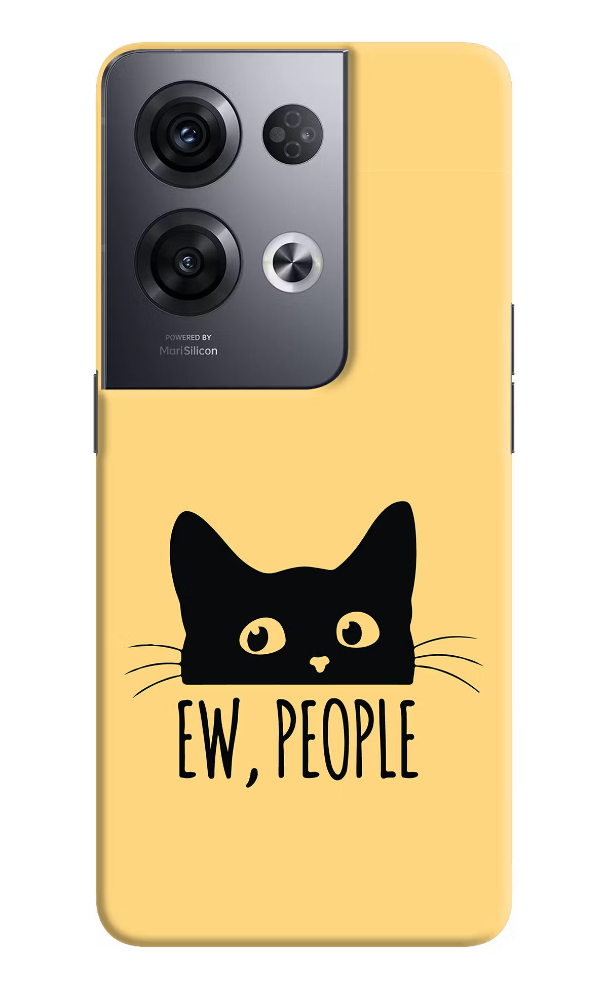 Ew People Catitude Oppo Reno8 Pro Hard Case Back Cover by Casekaro