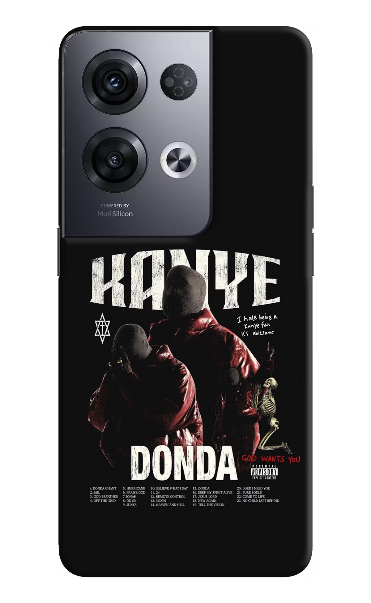 Donda Kanye West Oppo Reno8 Pro Hard Case Back Cover by Casekaro