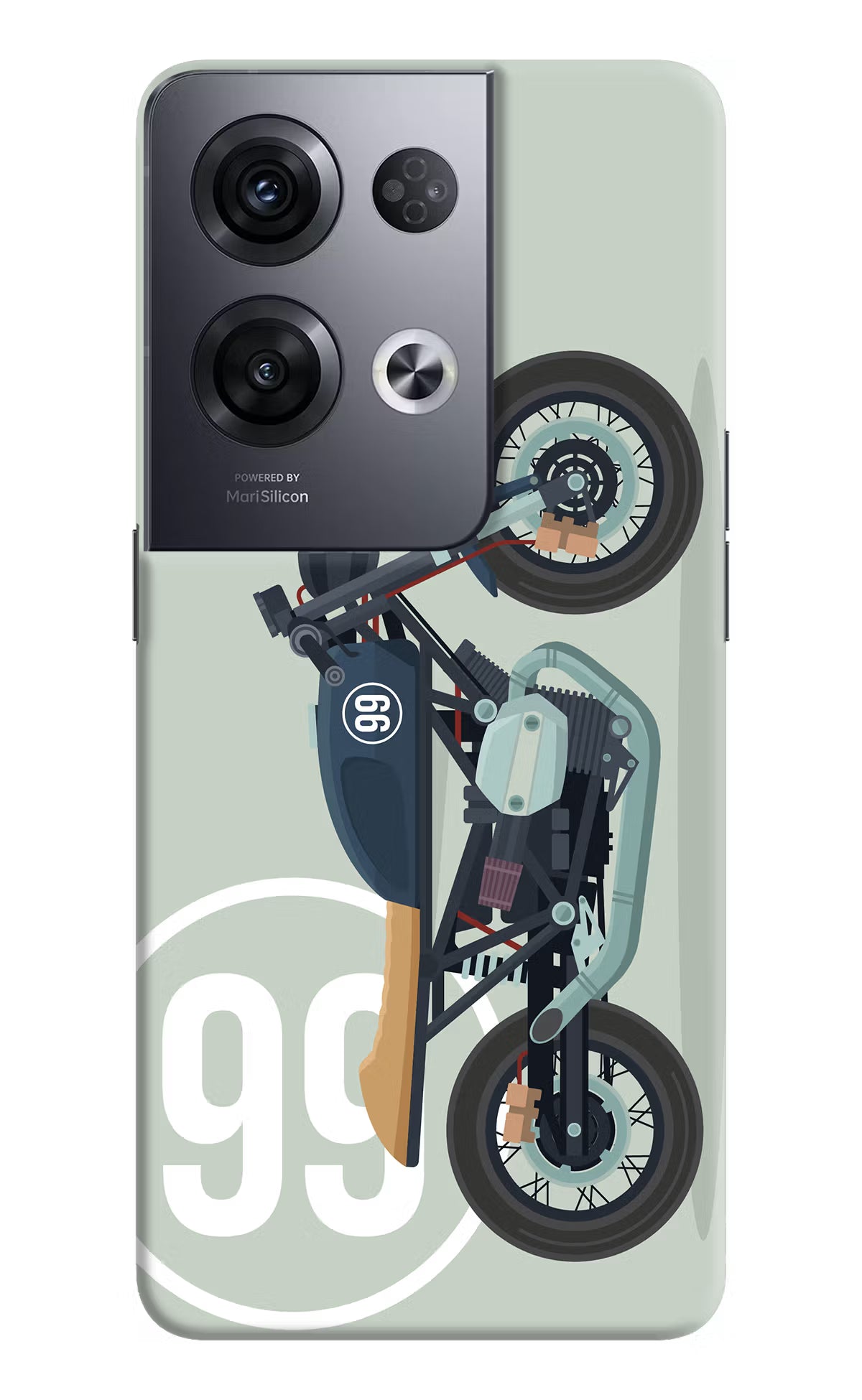 Classic Cafe Racer 99 Oppo Reno8 Pro Hard Case Back Cover by Casekaro
