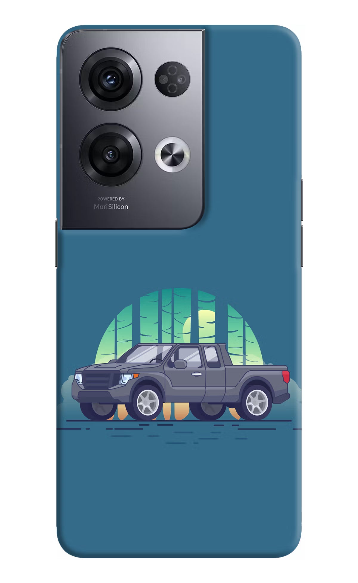 Retro Garage Vibe Oppo Reno8 Pro Hard Case Back Cover by Casekaro
