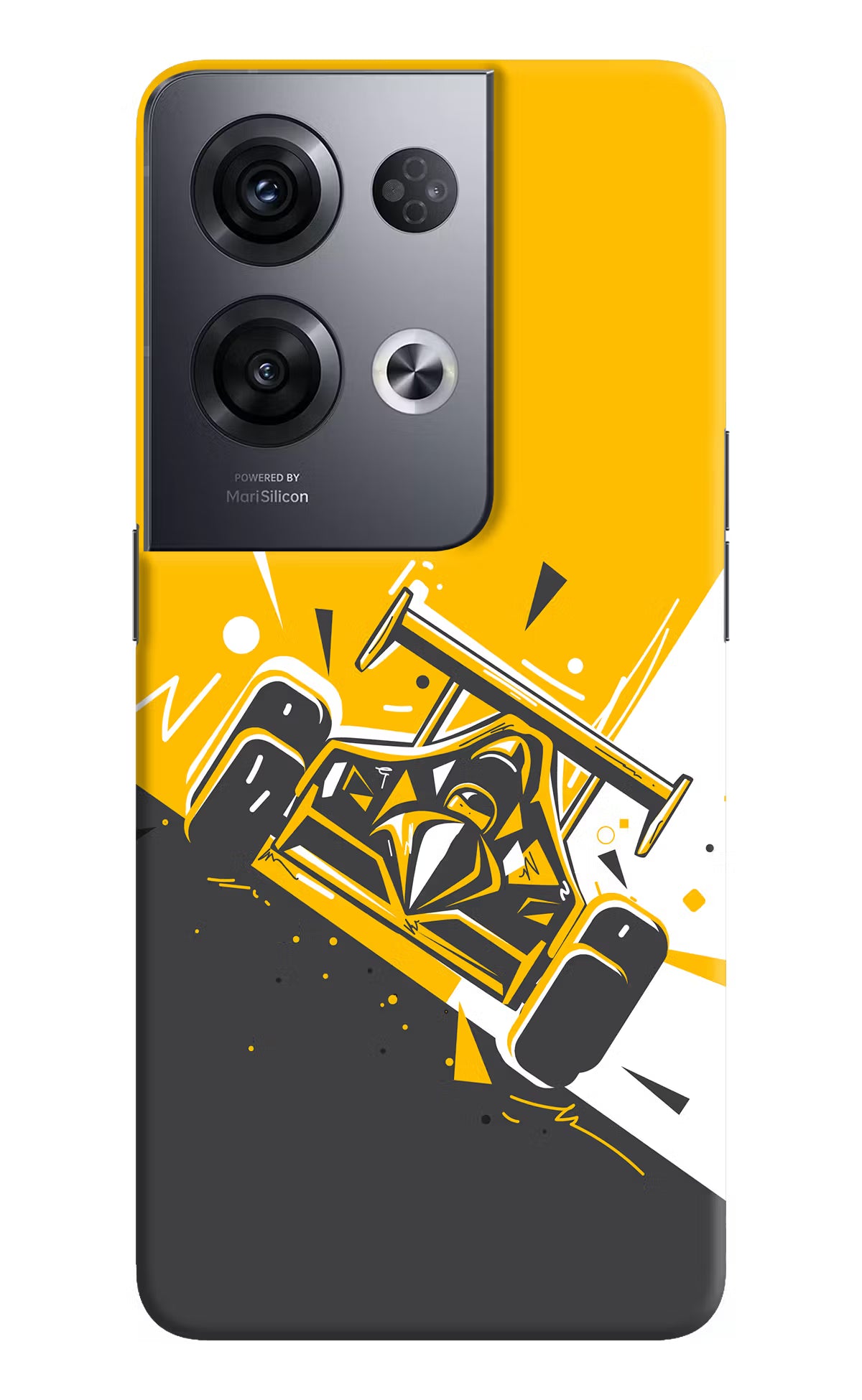Track King Oppo Reno8 Pro Hard Case Back Cover by Casekaro