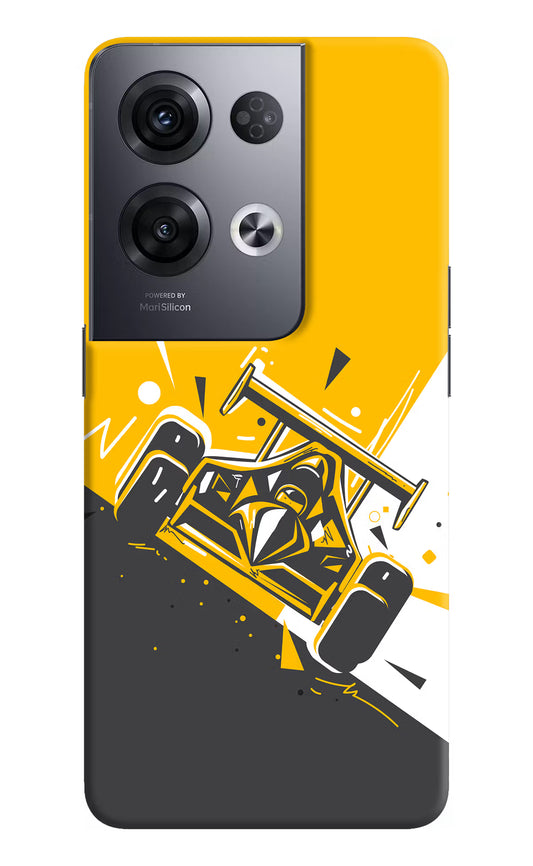 Track King Oppo Reno8 Pro Hard Case Back Cover by Casekaro