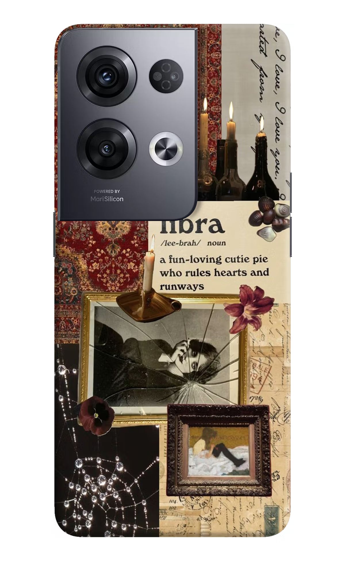 Libra Zodiac Oppo Reno8 Pro Hard Case Back Cover by Casekaro