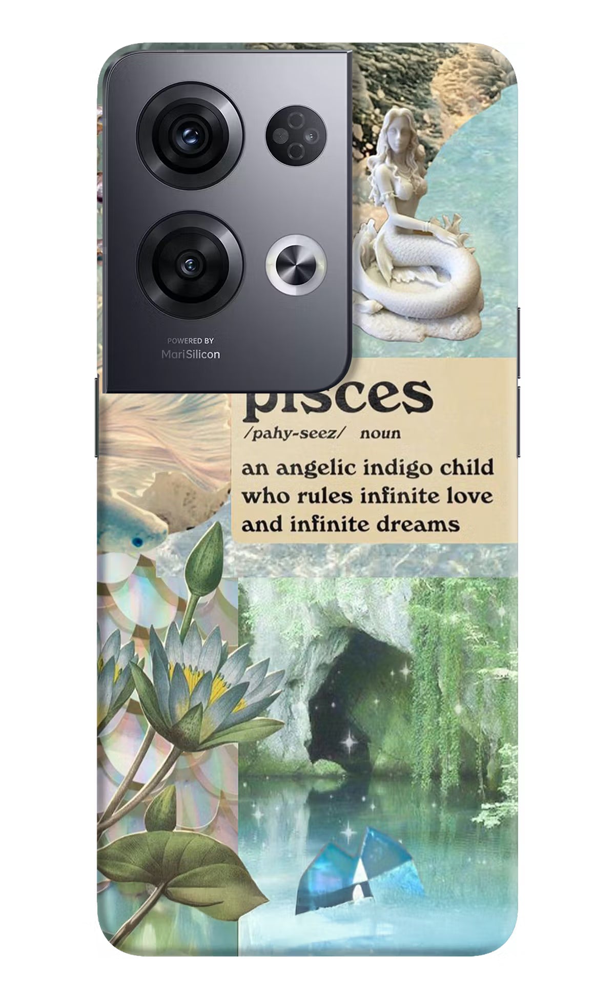 Pisces Zodiac Oppo Reno8 Pro Hard Case Back Cover by Casekaro