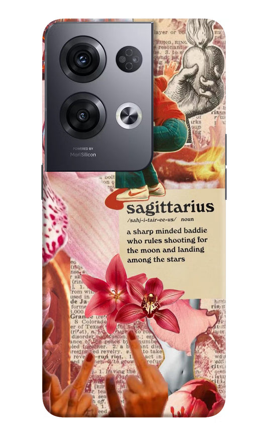Sagittarius Zodiac Oppo Reno8 Pro Hard Case Back Cover by Casekaro