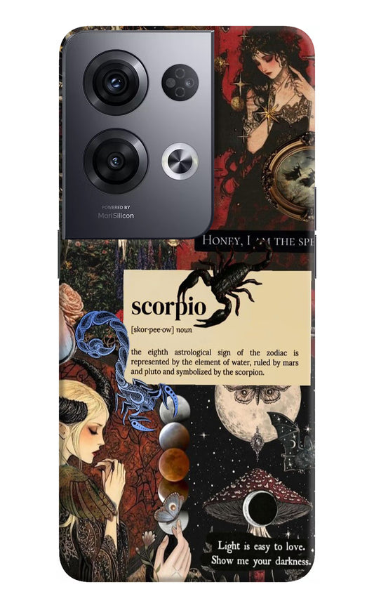 Scorpio Zodiac Oppo Reno8 Pro Hard Case Back Cover by Casekaro