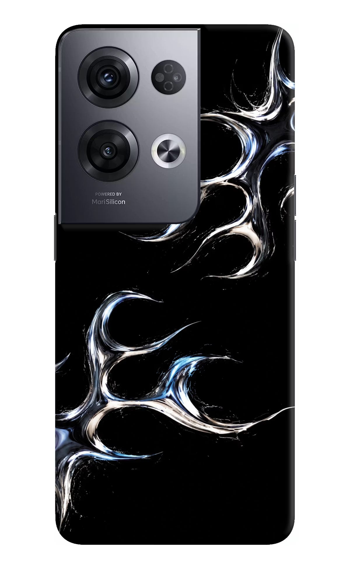 Chrome Tribal Oppo Reno8 Pro Hard Case Back Cover by Casekaro