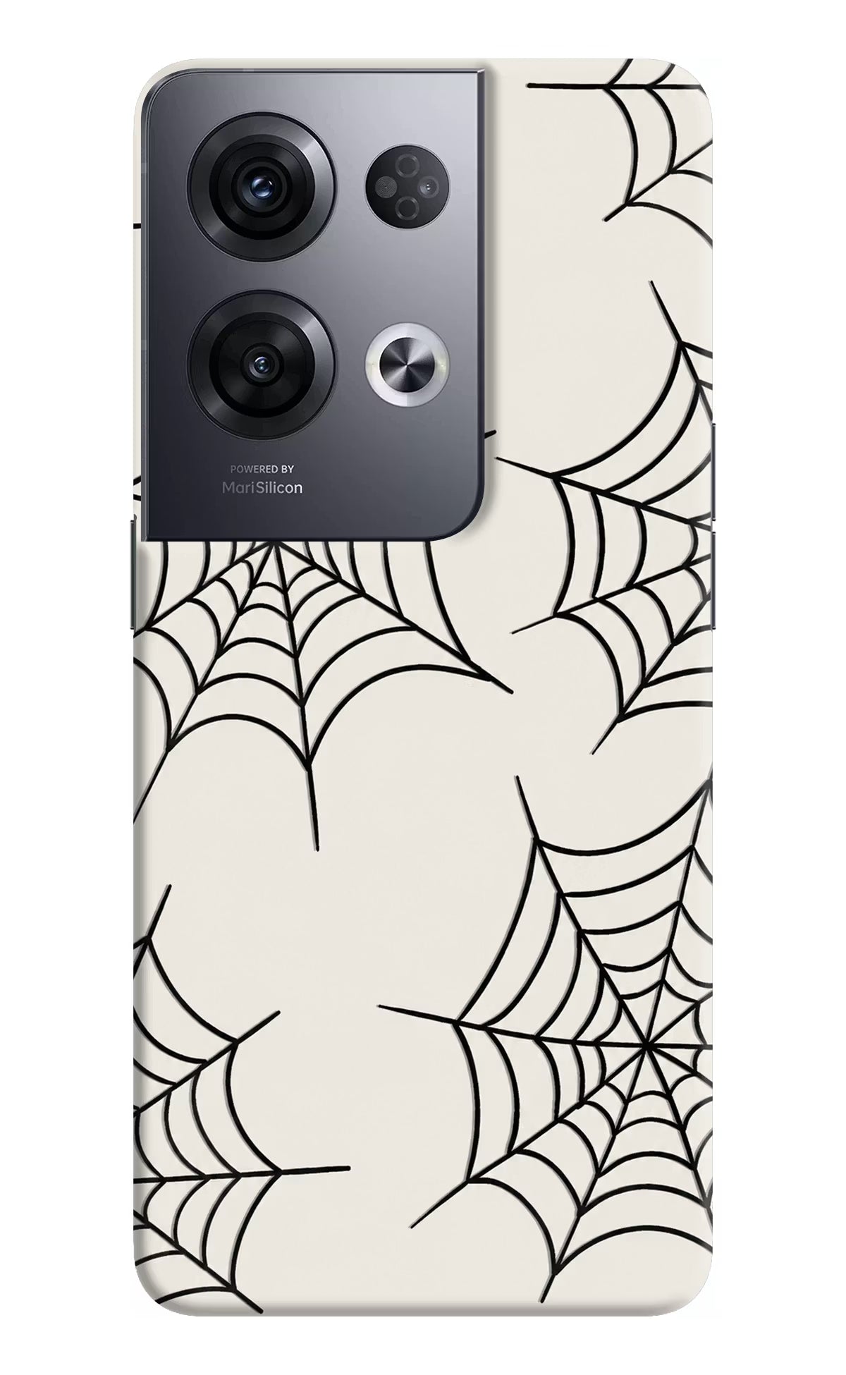 Spider Web Oppo Reno8 Pro Hard Case Back Cover by Casekaro
