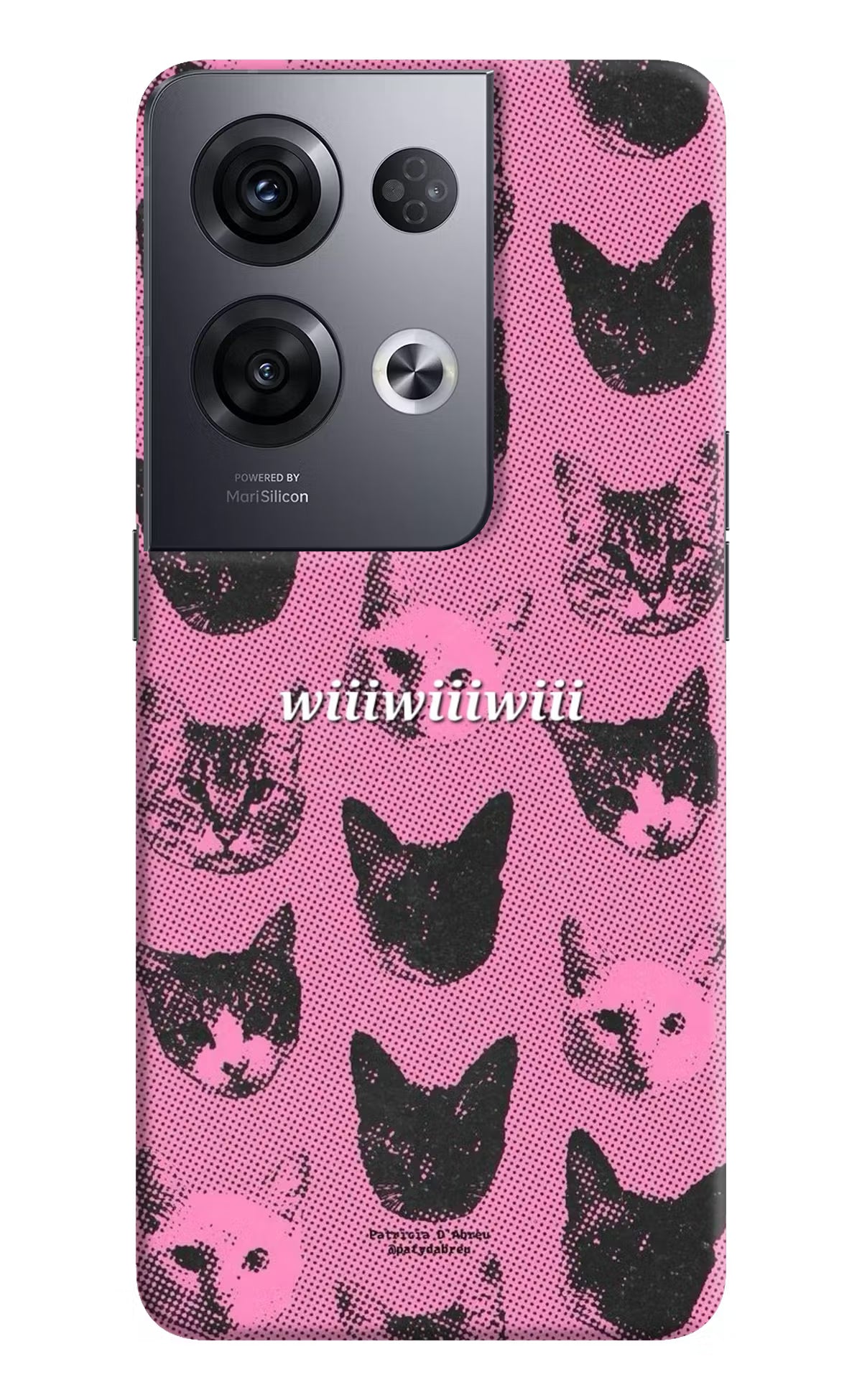 Pink Cats Oppo Reno8 Pro Back Cover