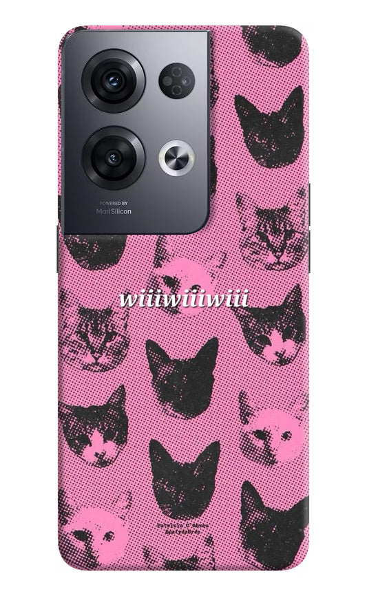 Pink Cats Oppo Reno8 Pro Back Cover